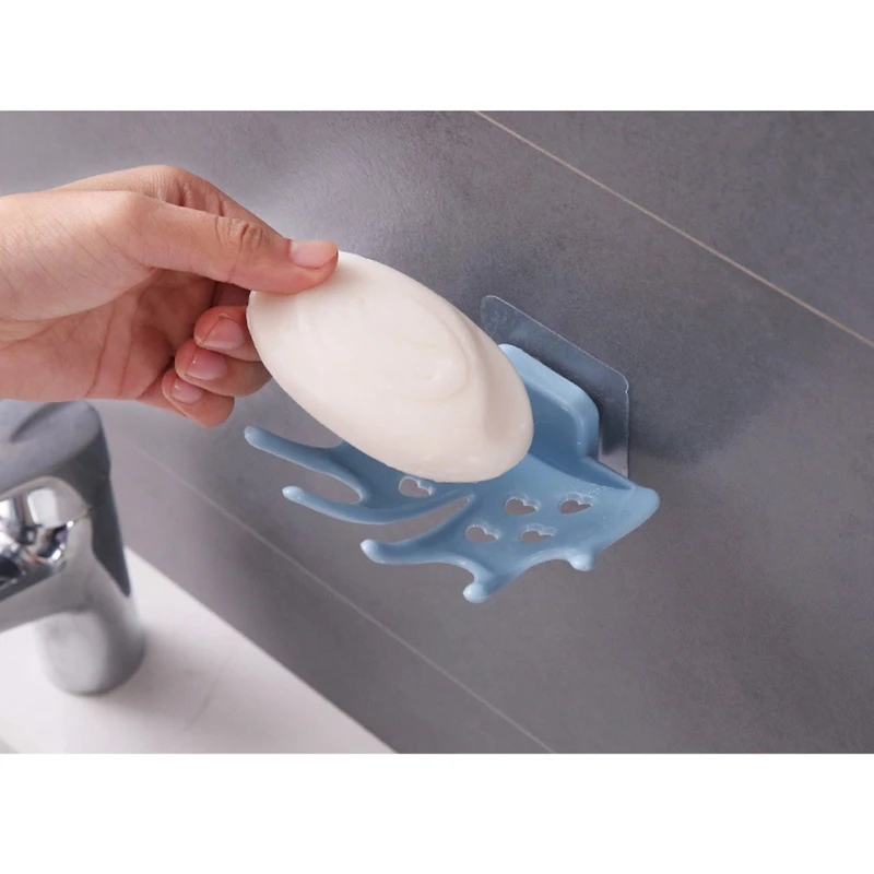 

Maple Leaf Design Pvc Soap Dish Punch Free Strong Glue Soap Dish Bathroom Bathroom Drain Soap Rack Tray Accessories