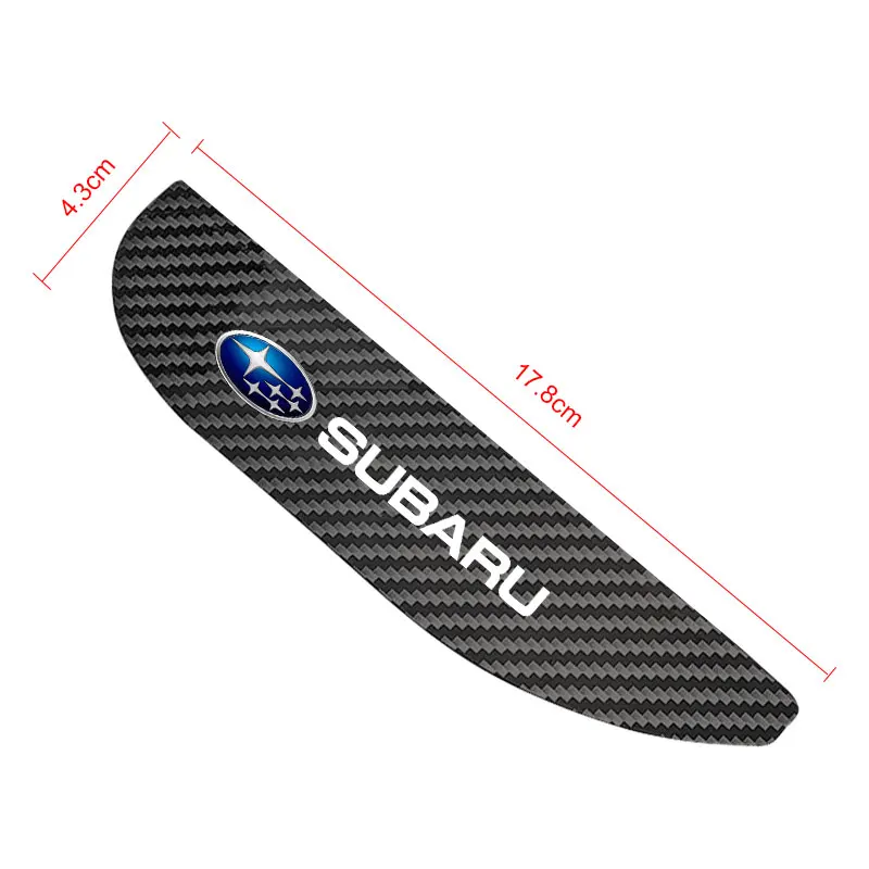 2 шт. автомобильные чехлы для зеркала заднего вида из углеродного волокна Subaru