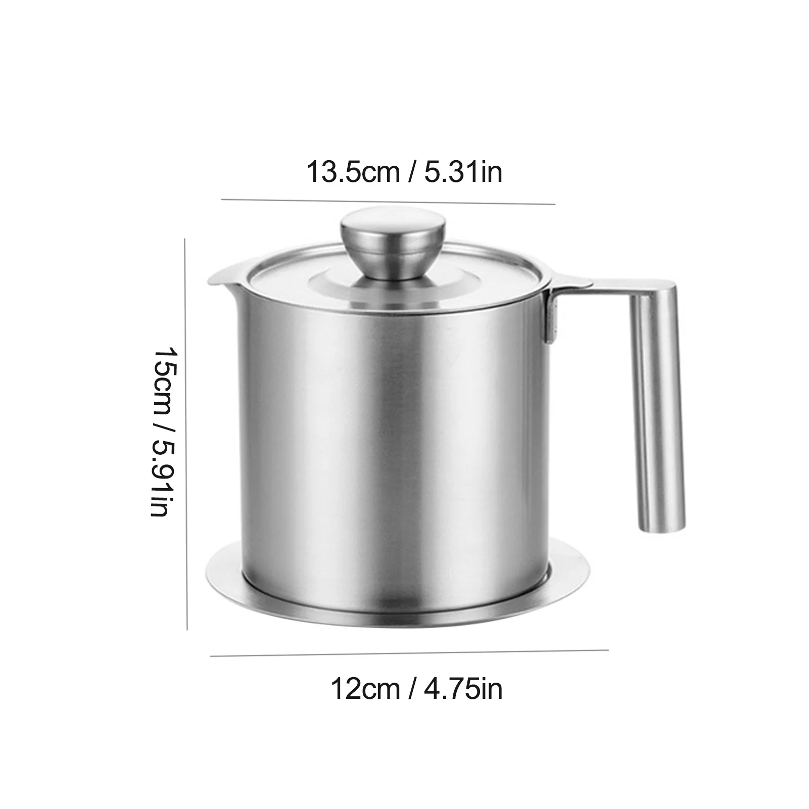 

convenient Grease Strainer and Container Stainless Steel Oil Storage Liquid container Can Storage accessories