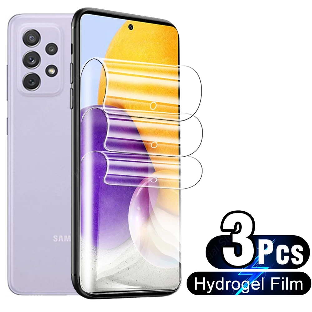 

3 шт., Гидрогелевая защитная пленка на весь экран Samsung Galaxy A72 4G