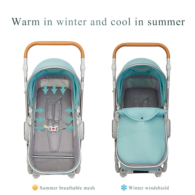 

Luxury 3 in 1 Baby Stroller Portable High Landscape Gold Black Baby Carriage Folding Multifunctional Newborn Infant Stroller