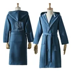 Халат банный флисовый для мужчин и женщин, поглощающая влагу ночнушка, домашняя одежда для сна, Осень-зима