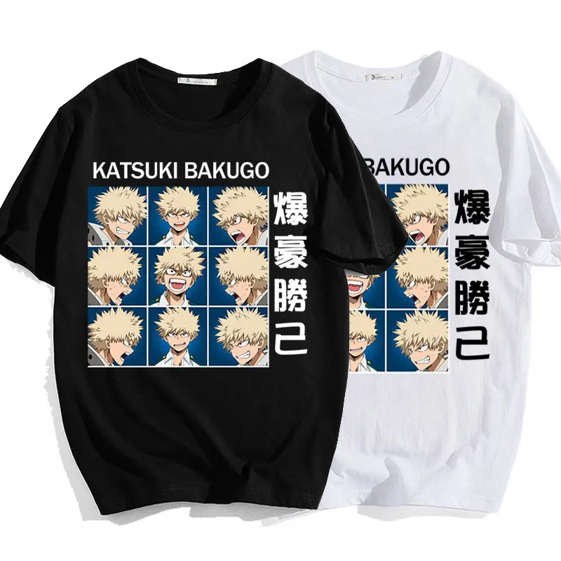 

Anime Katsuki Bakugou Graphic T-shirt My Hero Academia T Shirt Summer Women Casual Tops Tees Boku No Hero Academia Tshirt Female