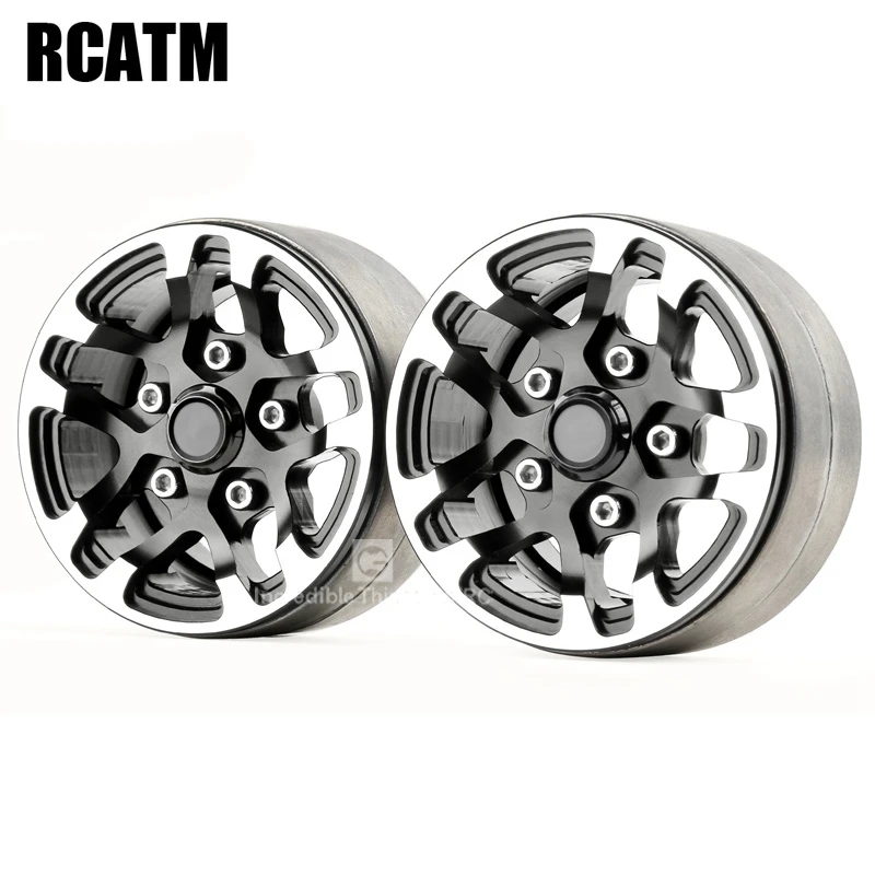 2 шт. 1 9 дюймовое металлическое бисером подшипник ступицы колеса для 1/10 RC