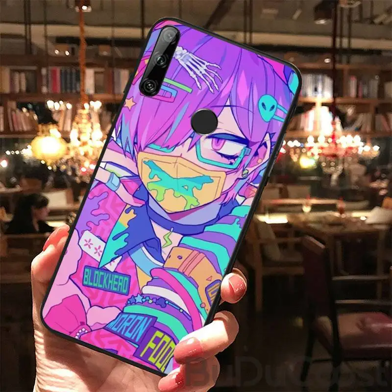 

Hrmes Two-dimensional girl Phone Case For Huawei Y5 Y6 Y7 Y9 Prime Pro II 2019 2018 Honor 8 8X 9 lite View9