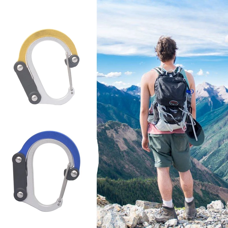 

Новинка, D-образный карабин из алюминиевого сплава, пряжка для кемпинга, оборудование для рюкзака, подвесная Пряжка для бутылки с водой, заще...