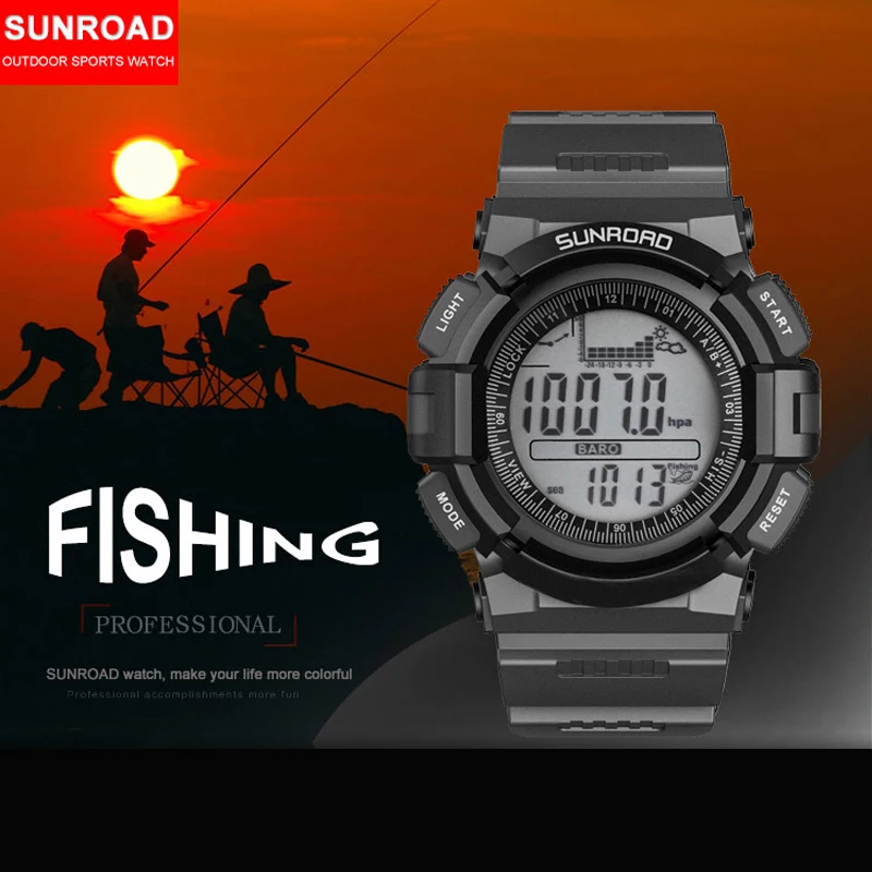 Смарт-часы мужские с альтиметром водонепроницаемые для рыбалки |