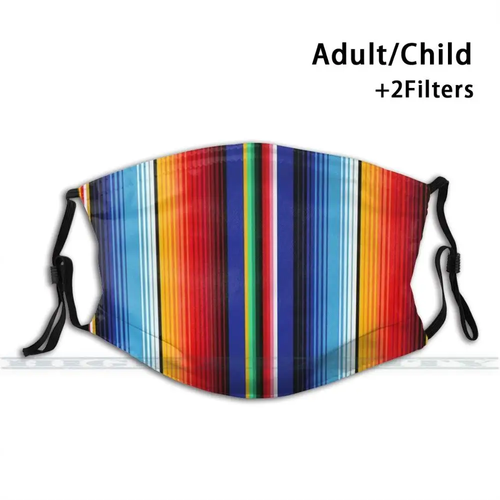 

Sunrise In Tulum Custom Design For Adult Kids Anti Dust Filter Diy Cute Print Washable Mask Mexican Desing Mexico