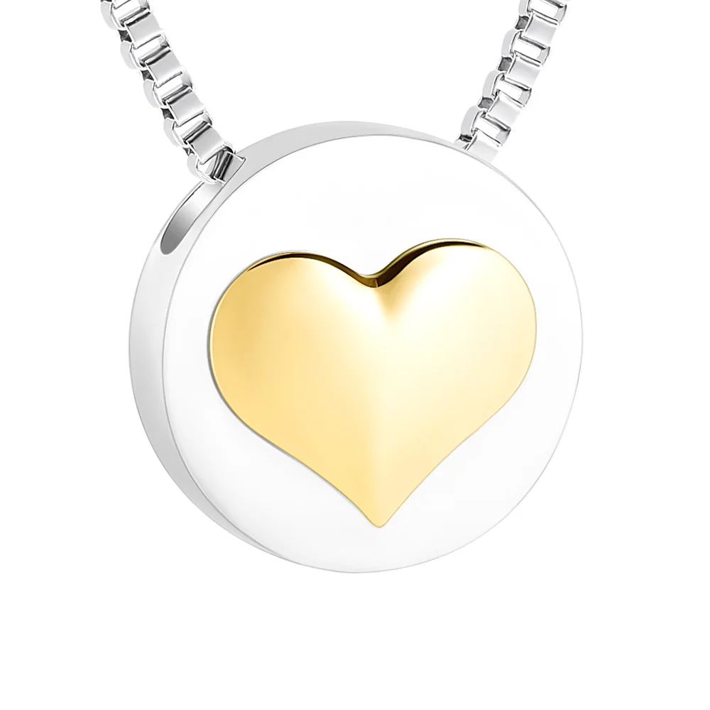 Памятное ожерелье сувенир с подвеской в форме сердца и зола ювелирные изделия из