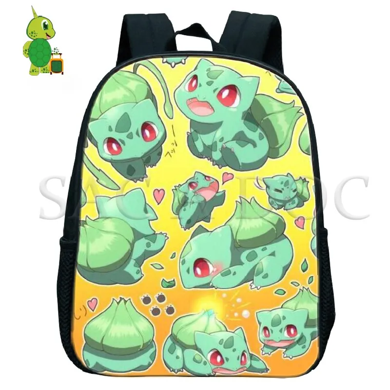 Покемон Бульбазавр детские маленькие сумки рюкзак чармандер, Сквиртл детские школьные сумки мальчики девочки начальной школы рюкзак