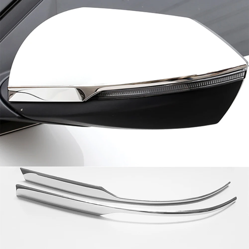 

CHROME REAR VIEW WING MIRROR TRIM MOLDING GARNISH FOR HYUNDAI ELANTRA AVANTE 2020 2021 CAR-STYLING