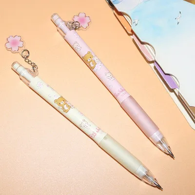 2Pcs AIHAO914B 0.5/0.7mm Rilakkuma Automatic Pencil Kawaii Plastic Mechanical Pencils For Kids Gifts Student Supplies Stationery |
