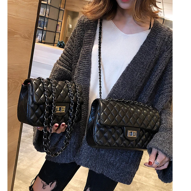 Роскошная классическая женская сумка известного бренда через плечо из