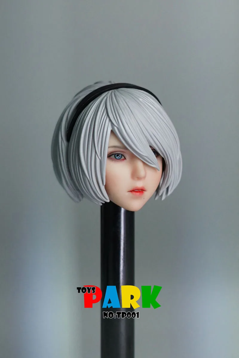 

В наличии Toys Park TP001 1/6 NieR 2B Girl Head Sculpt Carving, модель со съемным повязкой на глаза, подходит для 12 дюймов TBL бледно