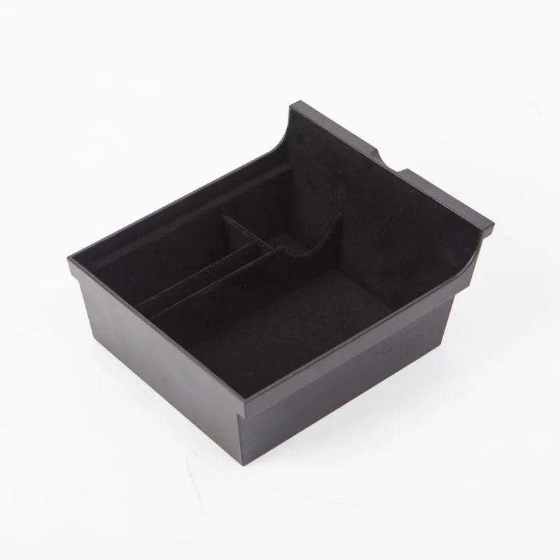 

Tesla Model3 Car Central Armrest Storage Box For Tesla Model 3 2021 Accessories Center Console Flocking Organizer Containers New