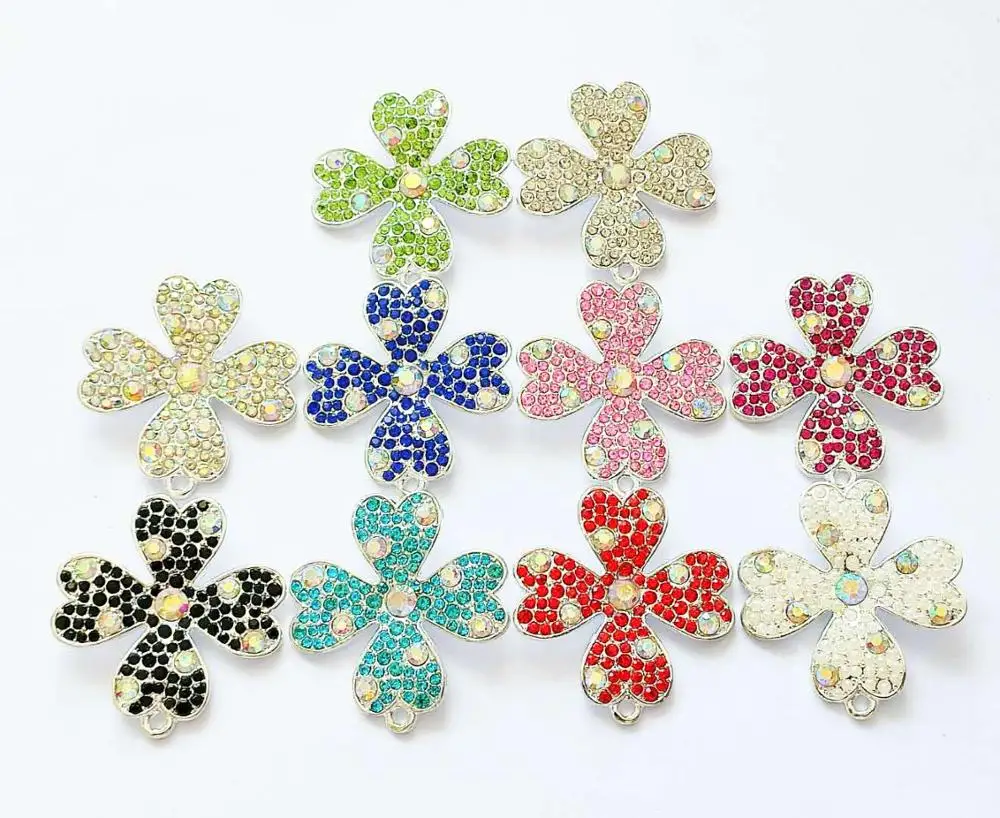 

10PCS Flower Charms for women DIY jewelry accessories F04