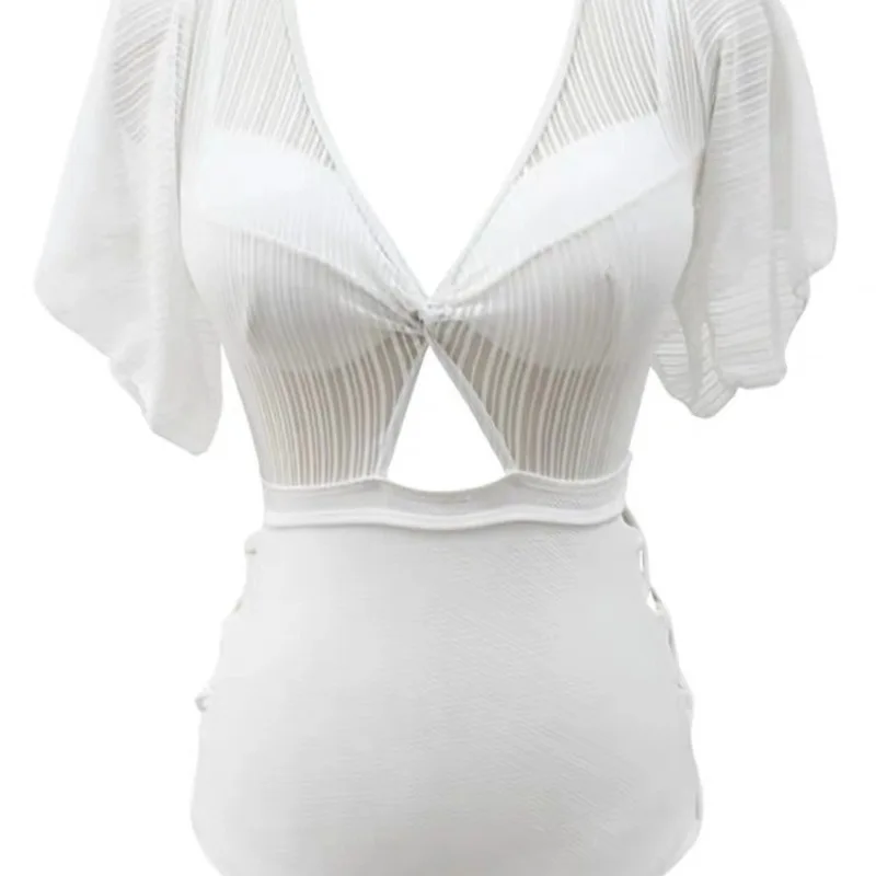 Цельный женский купальник полный купальный костюм купальное платье закрытое