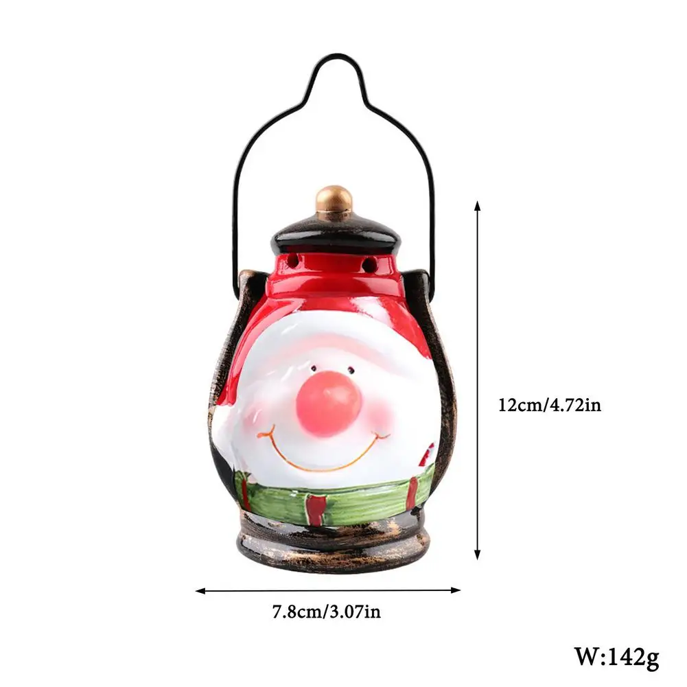 

Christmas LED Candle Lantern Snowman Elk Night Light New Year Home Ornament Tea Light Table Decoration Kid Gift