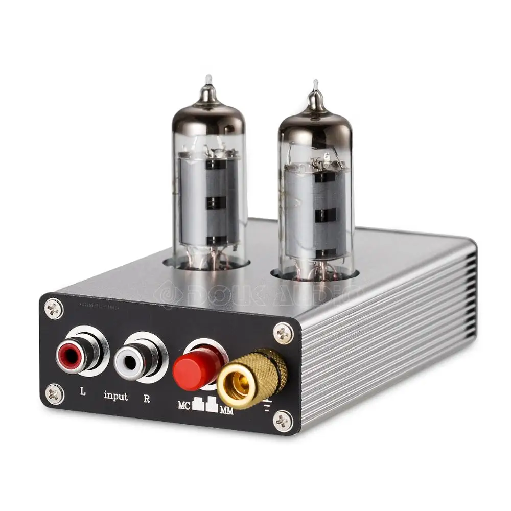 Douk аудио hi fi 6K4 вакуумная трубка мм/MC Phono Stage Preamp Мини Поворотный