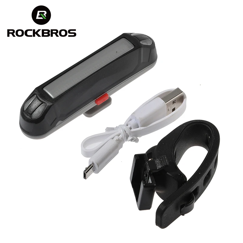 Велосипедный фонарь ROCKBROS водонепроницаемый задний с аккумулятором и зарядкой от