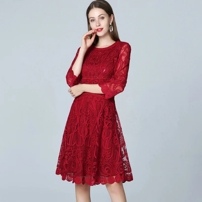 Женское облегающее платье-клеш винтажное праздничное платье в стиле ретро без