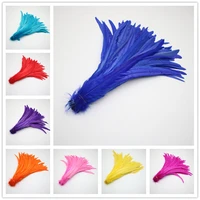 wholesale 50pcs 35 40cm natural rooster tail feathers for craft s decoration feather christma diy pheasant feather