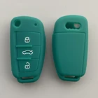 Силиконовый чехол для автомобильного ключа-брелока с 3 кнопками для Audi A2 A3 A4 A6 A6L A8 Q7 TT, автомобильные аксессуары