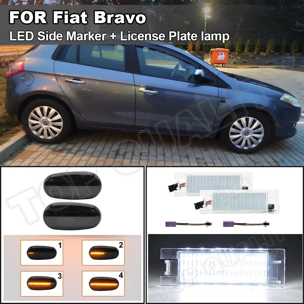 Динамический Светодиодный Боковой габаритный фонарь поворота светильник