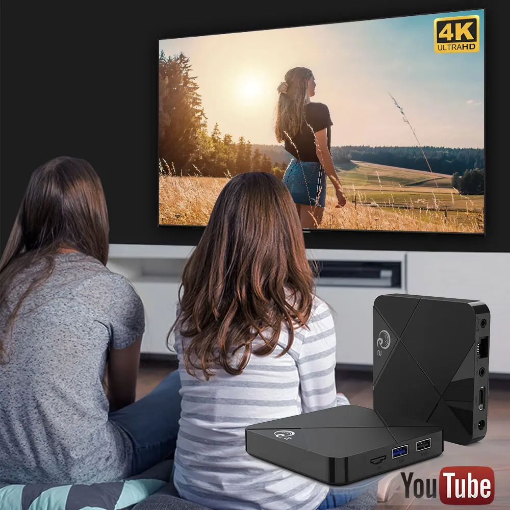 Android TV Box 9 0 Rockchip RK3318 2 ГБ 4 16 32 64 телеприставка ТВ 4/5G WIFI 4K Youtube медиа-проигрыватель