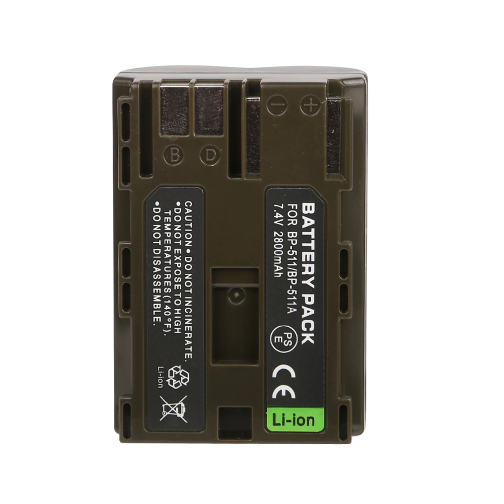 Ооз оригинальный высокое Ёмкость Камера Батарея BP 511 BP511 511A для Canon G6 G5 G3 G2 G1 EOS 300D 50D