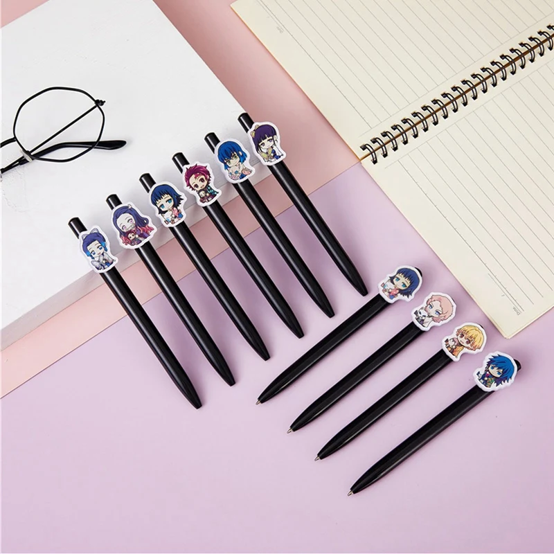

1Pc Cute Kawaii 0.5mm Ballpoint Pen Japanese Anime Demon Slayer Pen for Gift School Office Kids Stationery Gift