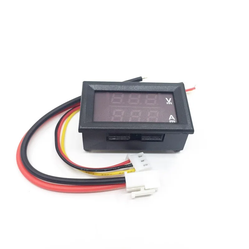 5pcs DC 0-100V 10A Voltmeter Ammeter Red+ Blue LED Amp Dual Digital Volt Meter Gauge LED Display