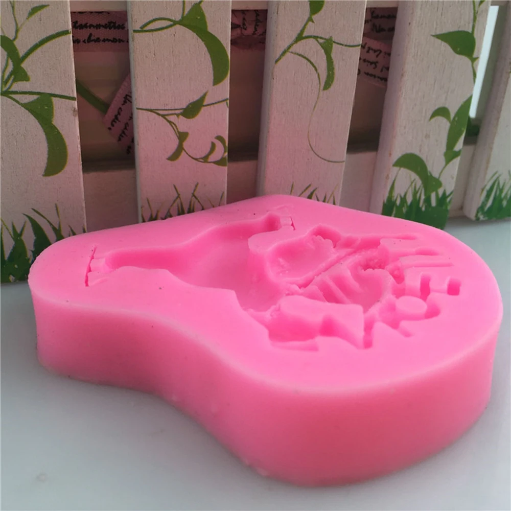 Силиконовая форма медведя помадка шоколадная для печенья кухонный десерт