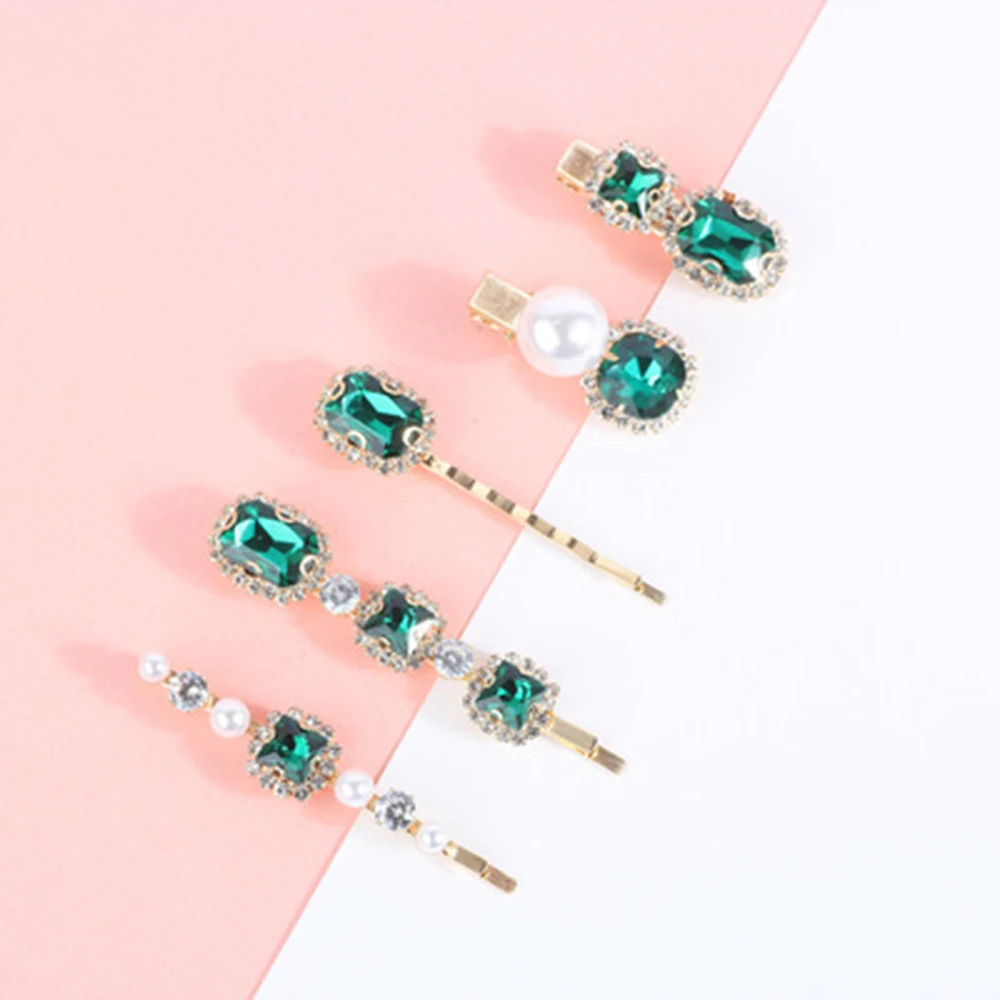 Ins стразы заколка для волос слово цвет BB зажим темпераментный край популярный