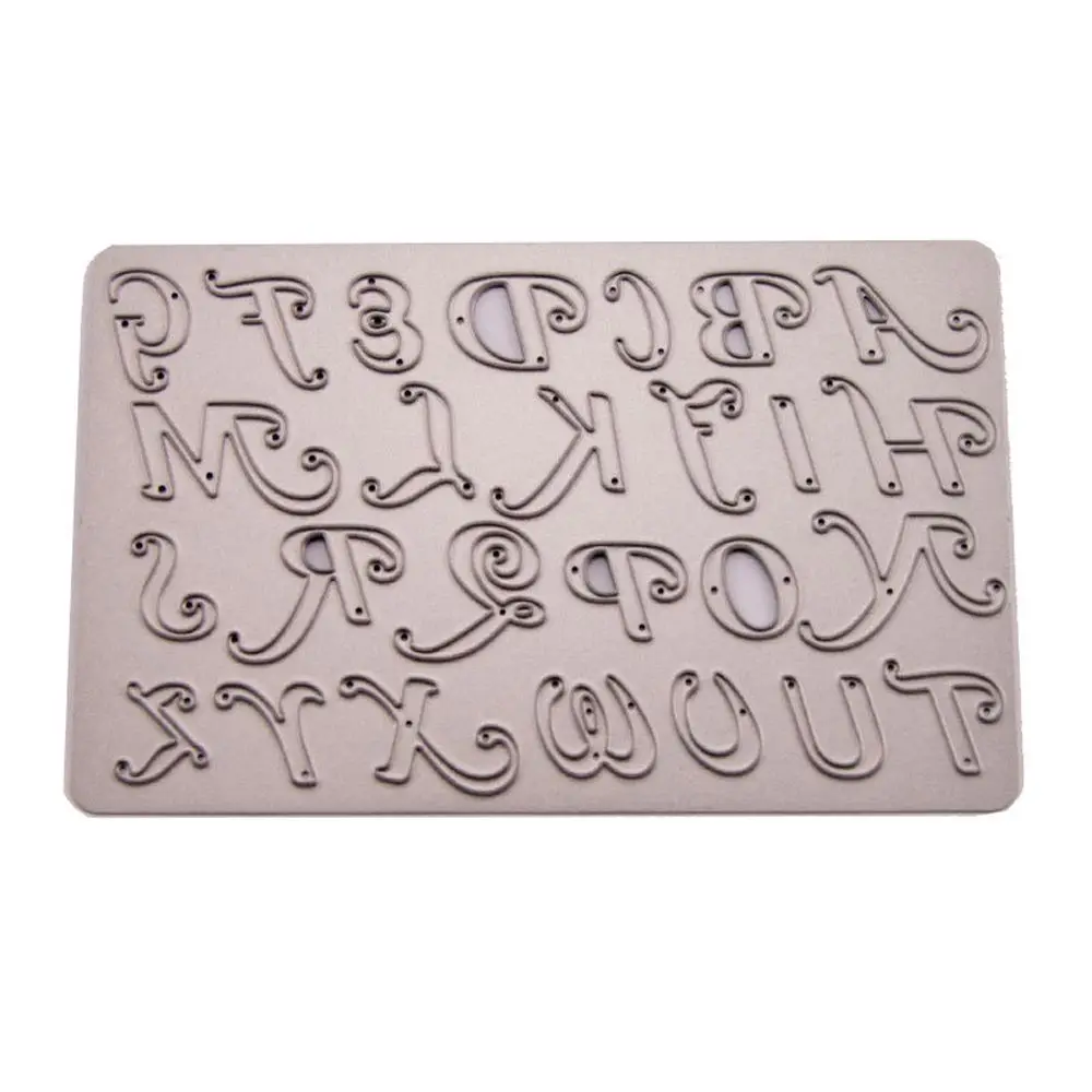 Алфавит буквы цифры штампы для резки металла DIY Скрапбукинг ремесла бумажные