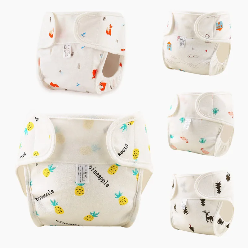 Фламинго Колготки с принтом Лиса Для малышей хлопковые подгузники многоразовые