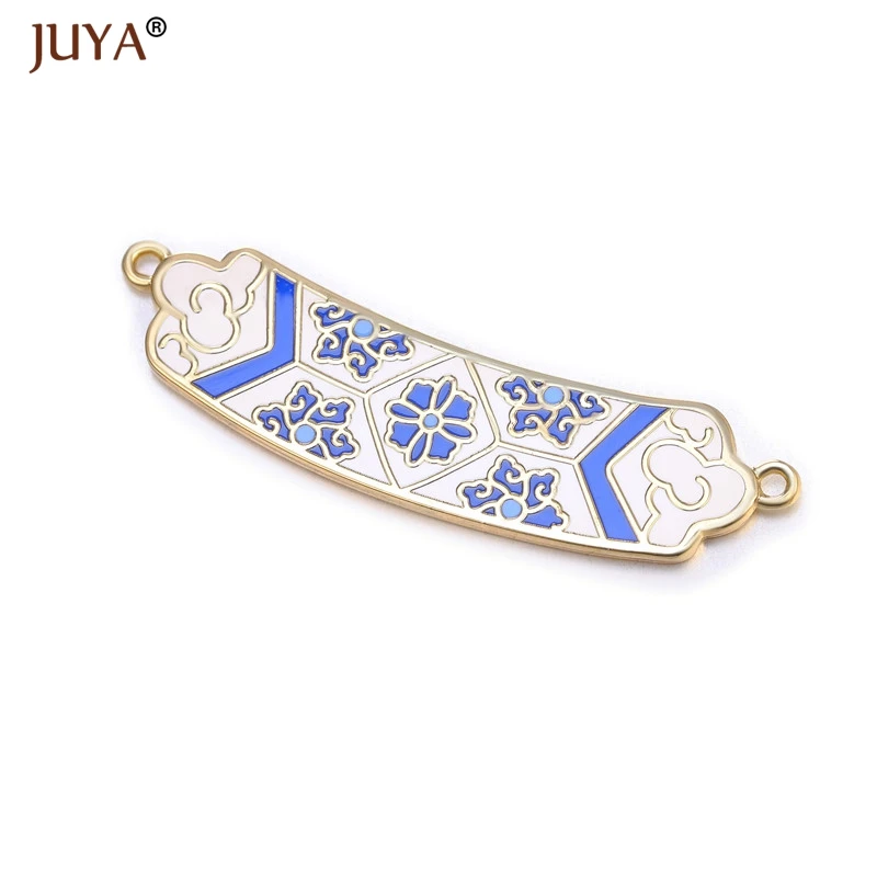 As Picture Juya новейший высококачественный медный металл с цветной эмалью дизайн очаровательные соединители аксессуары для самостоятельного изготовления ювелирных изделий ремесло - Цвет: As Picture