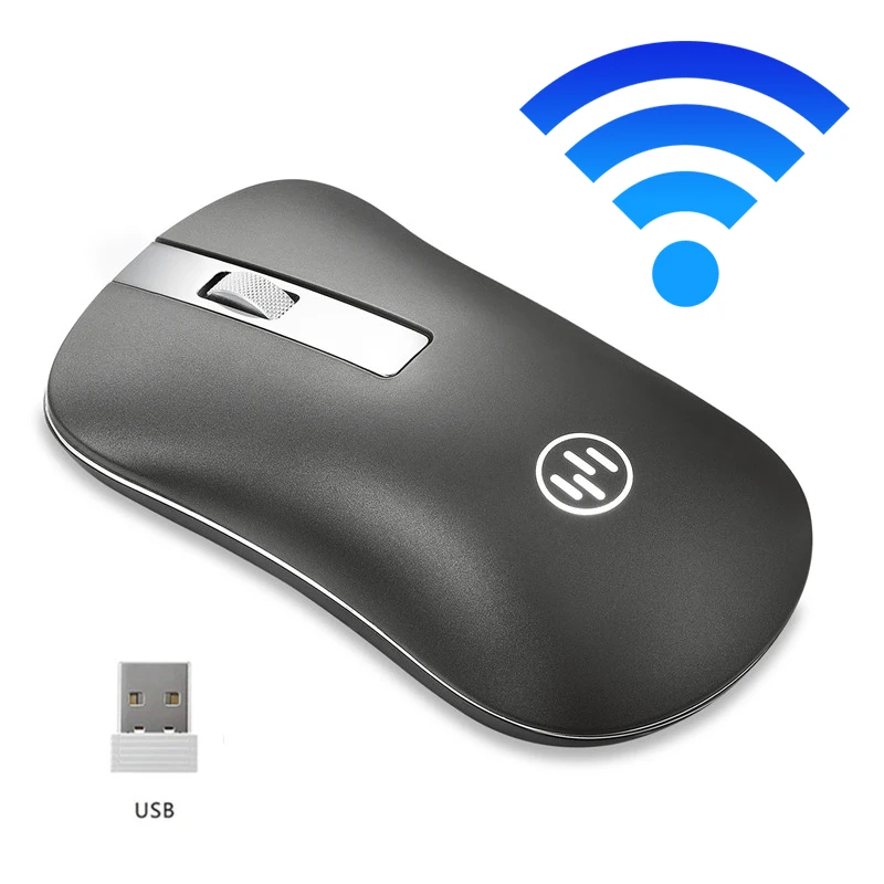 2.4G Wireless Black Беспроводная Bluetooth мышь, беспроводная перезаряжаемая мышь, компьютерная эргономичная мышь, бесшумная мини-мышь Mause, 2,4 ГГц, USB мышь для ноутбука - Цвет: 2.4G Wireless Black