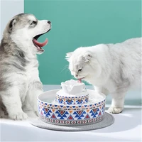 2 1l ceramic pet drinking water automatic fountain for cats dogs drinking cat water fountain water dispenser pet drinkers bowls