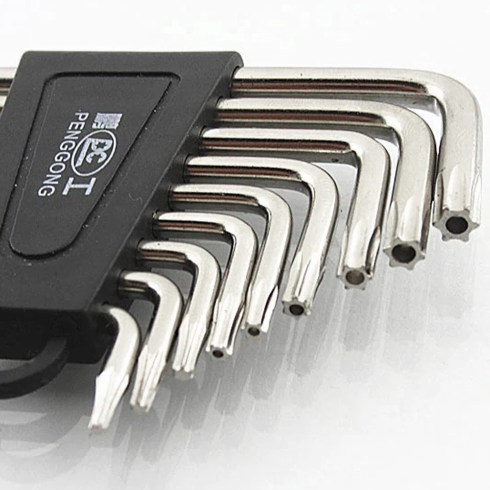 9 шт. Г-образный шестигранный ключ Torx прочный гаечный набор инструментов для