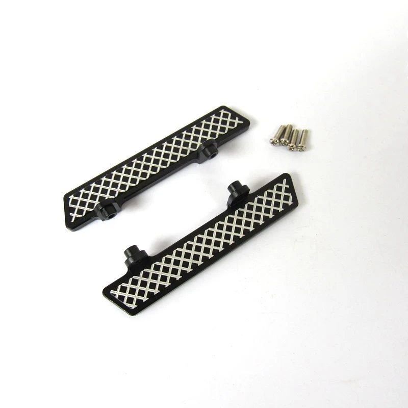 

Metal Front Bumper with Trailer Hook Side Step Plate Board Slide Pedal for 1:16 WPL C14 C24 Truck RC Car Parts
