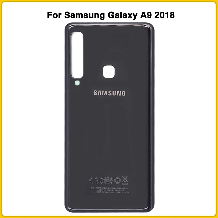 10 шт., чехол A9 для samsung Galaxy A9 Star Pro A9S A920 A920F, задняя крышка для батареи, задняя крышка, стеклянная Запасная часть