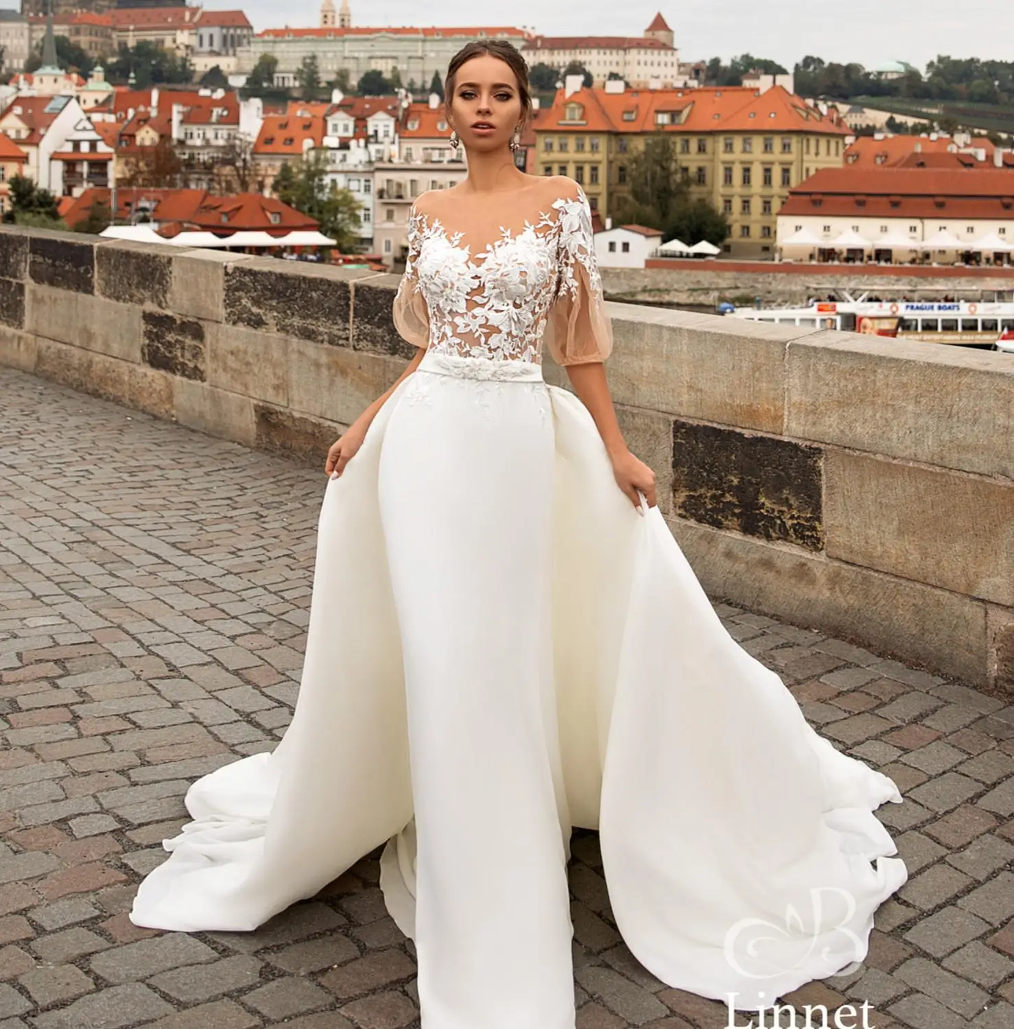 

Новый дизайн сексуальные свадебные платья русалки 2020 без рукавов длиной до пола кружевные свадебные платья из шифона Vestido de noiva Robe mariage