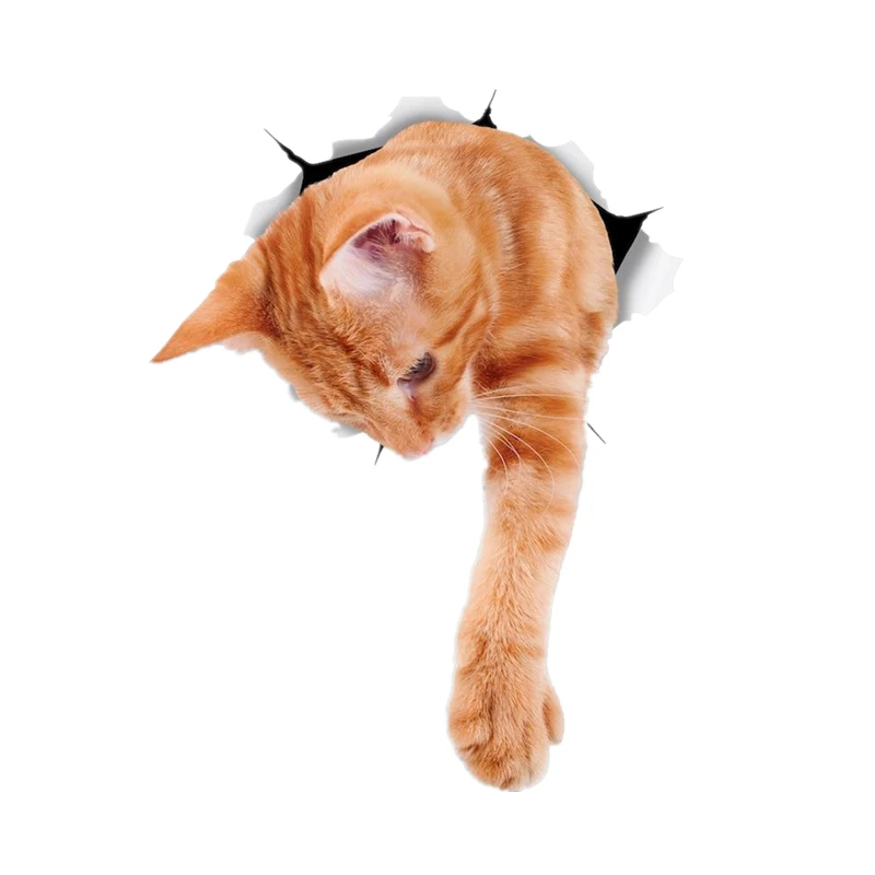 

S30975# Self-adhesive Decal REACHING GINGER Car Sticker Motorcycle Laptop Waterproof Auto Decors on Bumper Rear Window