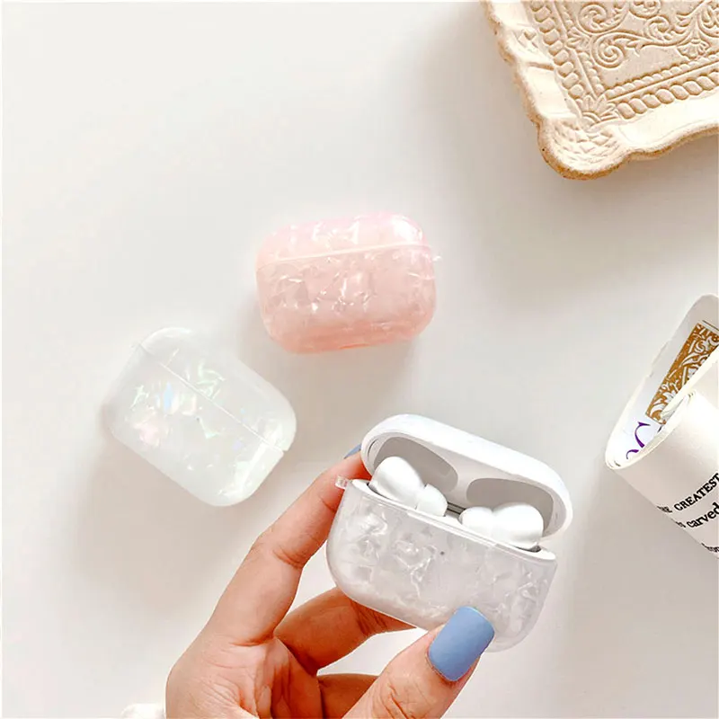 Беспроводной Bluetooth чехол для наушников Airpods Pro 2 3 Мраморный защитный Air Pods Pod aripods air