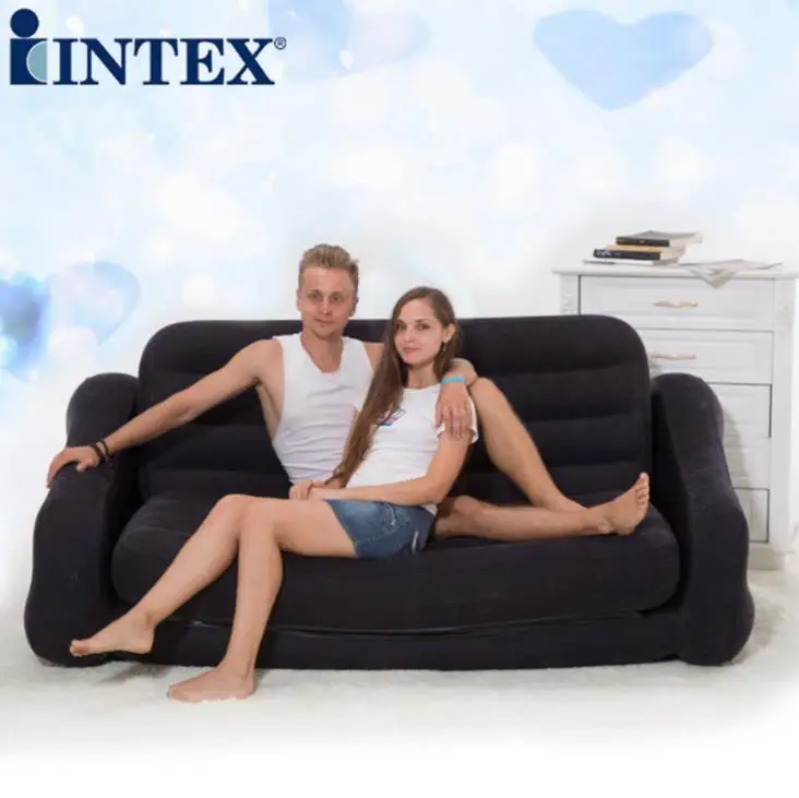 2 человека Intex Крытый надувной автомобиль секс диван кровать складной ленивый Подушка пляж открытый кемпинг матрас кресло