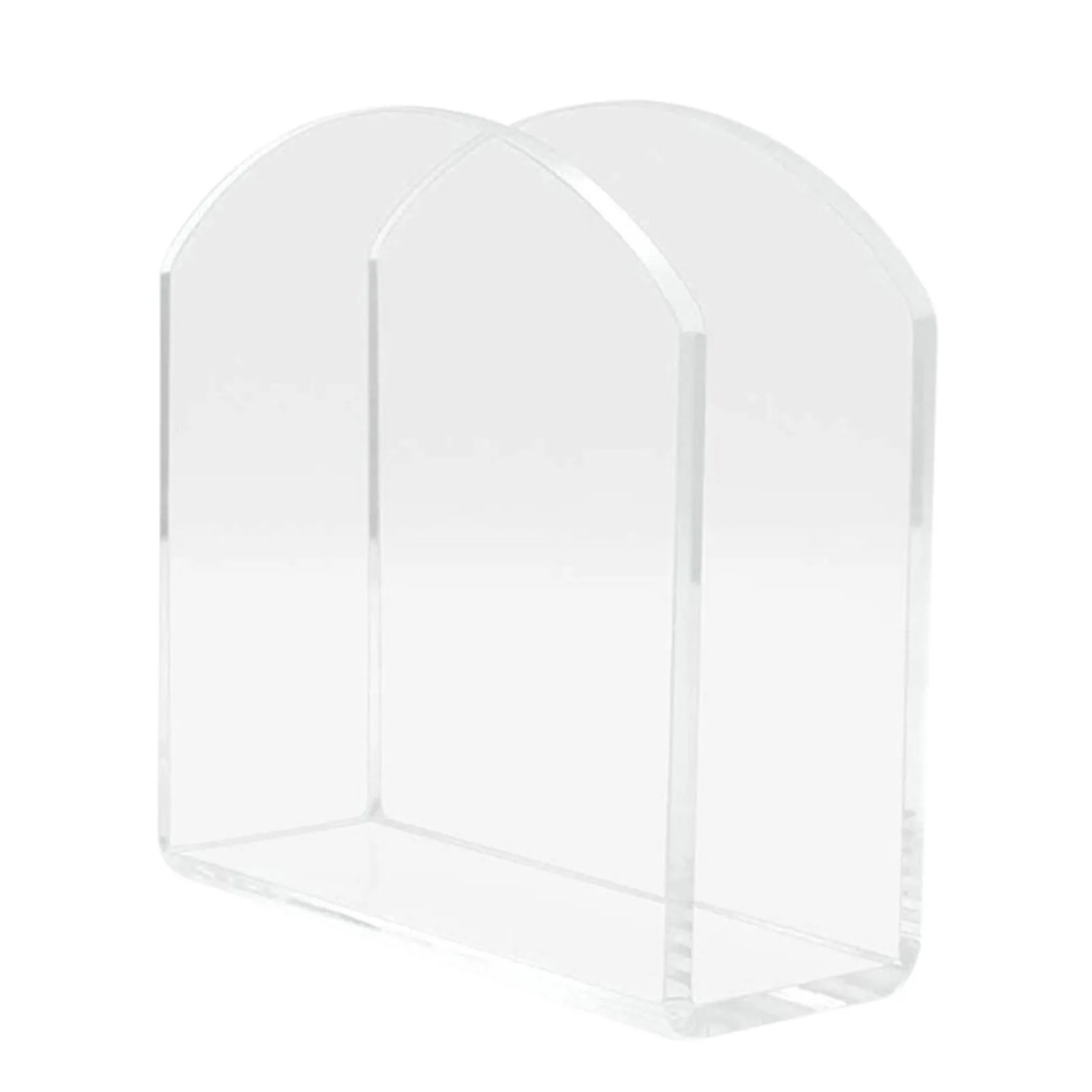 

Vertical Napkin Holder Clear Plastic Tissue Dispenser Storage Case for Home Restaurant Dining Table 12*12*5cm DFDS889