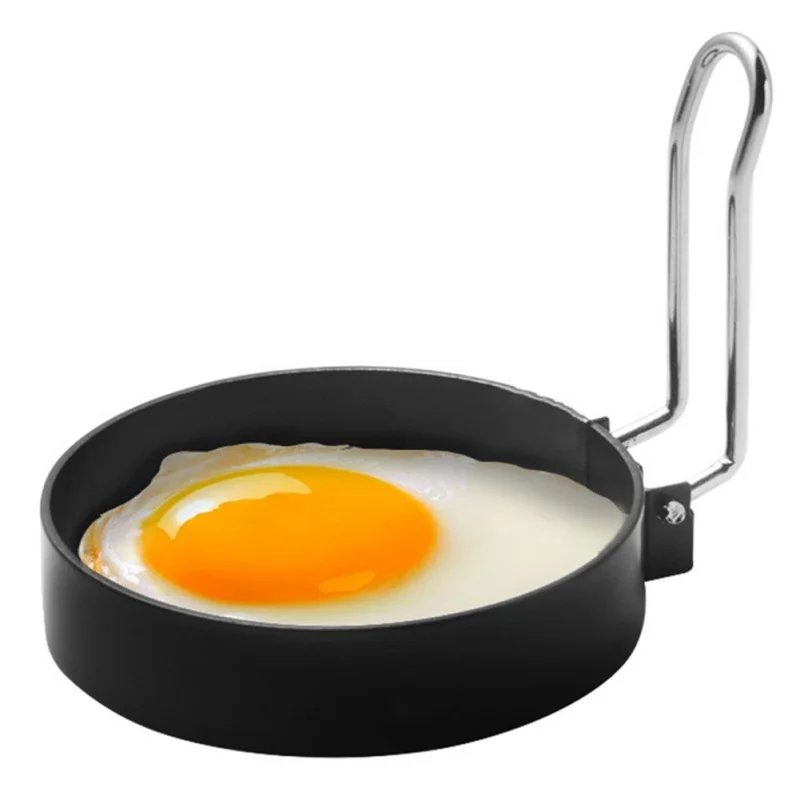 

2pcs Metal Fried Egg Pancake Ring Omelette Fried Egg Round Shaper Eggs Mold For Cooking Breakfast Pan Oven Kitchen Tools