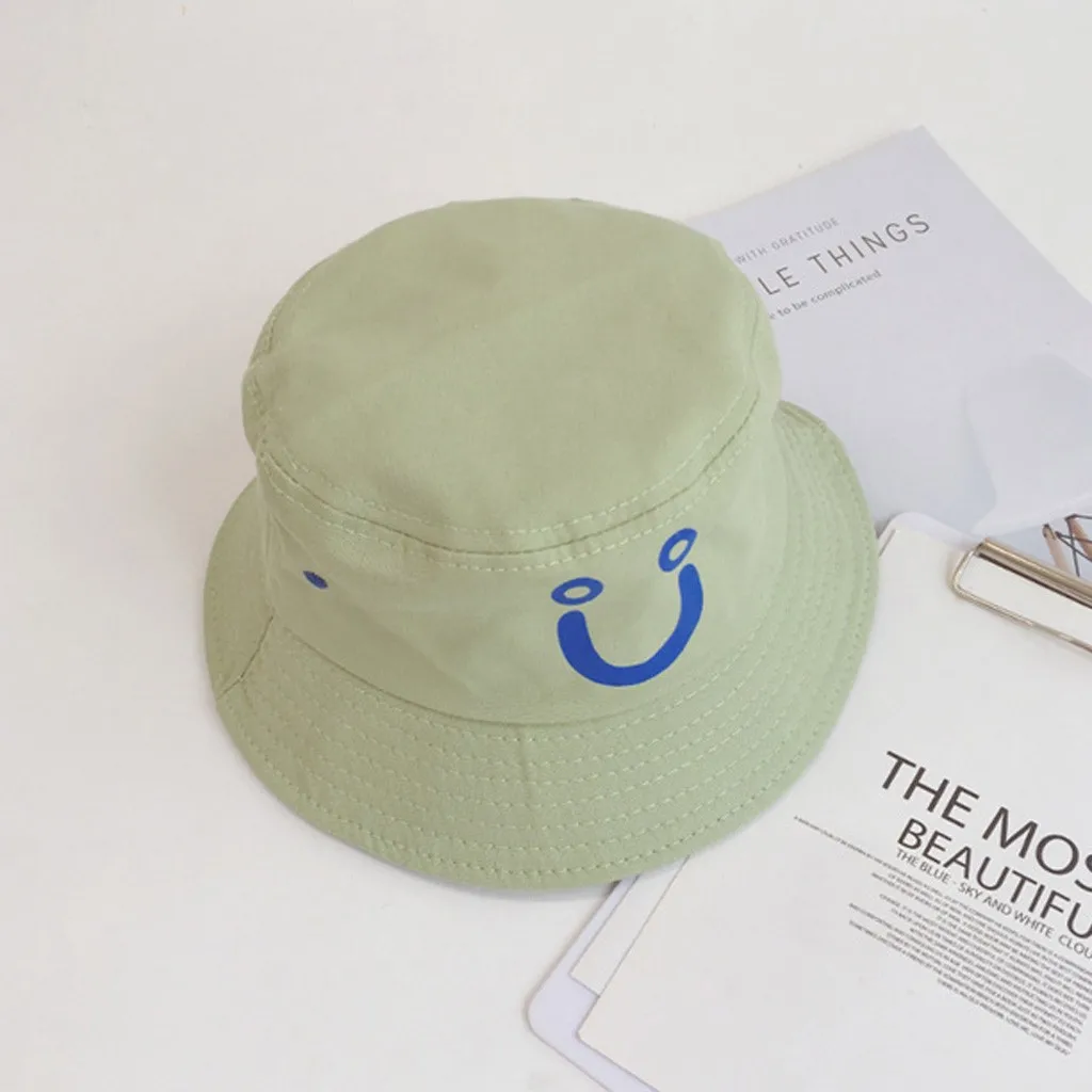 Детская Повседневная шапка со смайликом для фотосъемки новорожденных с вышивкой