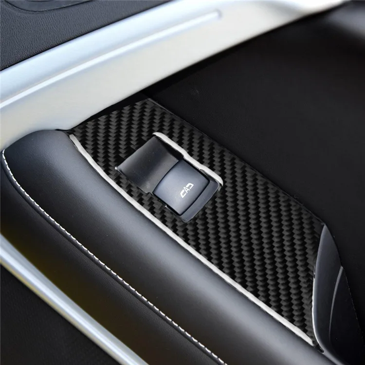 Панель для стеклоподъемника из углеродного волокна для Chevrolet Camaro Аксессуары Для Camaro декоративная наклейка